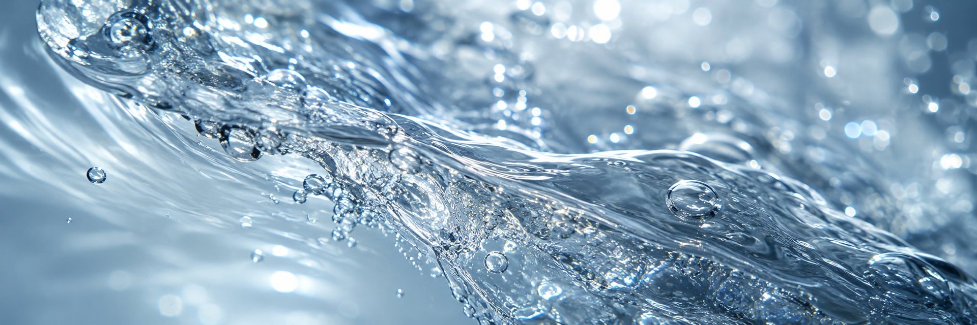Close detail of pure mineral water